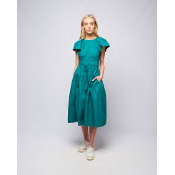 Ulla Johnson Darlene in Verdigris Dress Size 4 - Picture 3 of 15